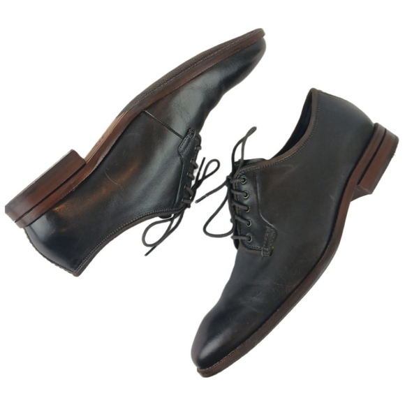 Cole Haan Warner Grand 360 8.5 Blue Brown Mens Postman Oxford Leather Lace Up - Picture 11 of 15